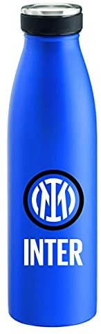 Inter - Borraccia Termica in Acciaio Inox, 500 ml, Borraccia per Lavoro, Sport e Palestra - Mantiene Fredde le Bevande Fredde per 24 Ore e Calde per 12 Ore Prodotto Ufficiale FC Internazionale Milano
