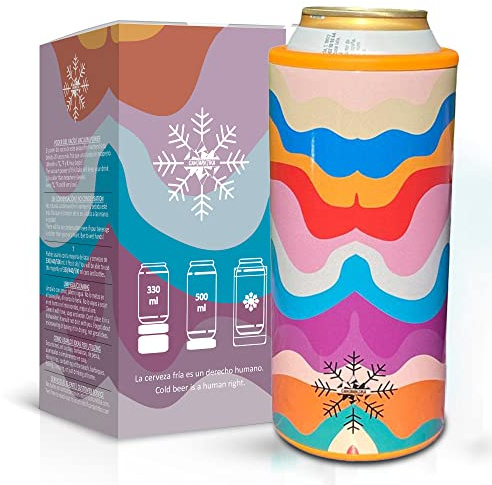 BierKühler Qualitätskühler Getränkekühler Flaschenkühler für 330 ml 440 ml 500 ml Bier Dosen und Flaschen Original Geschenkt für Männer und Frauen