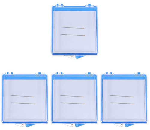 Ciieeo 4stücke Magnetische Nähnadeln Aufbewahrungsbox Transparente Box Mit Magnetfunktion Für Nähnadeln Stecknadeln Und Kleinteile Und Leicht Für Zuhause Und Unterwegs