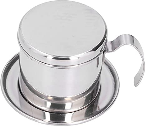 Vietnamesische Kaffeemaschine Phin Filter Traditioneller Vietnam Kaffee Edelstahl Filter wiederverwendbar Kaffeefilter Kaffeebereiter für gemahlenen Kaffee zubereitung Kaffeebrühsieb Haushalt Küche