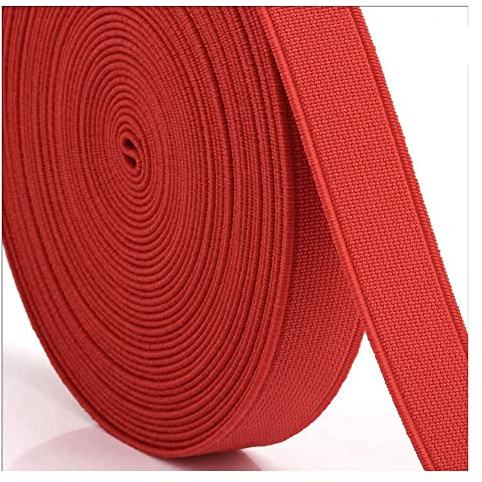 SHTGOI Bandas de goma planas de 28 m, coloridas, bandas elásticas para coser, encuadernación a lona, cinta de goma cifrada para manualidades, bandas de cintura, ropa, fabricación de zapatos, 2 cm,