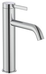 Roca A5A3C9EC00 Mezclador Lavabo, Caño Alto Mezzo, ONA, Desagüe Click-Clack, Cuerpo Liso, Cold Start, Acabado Cromado