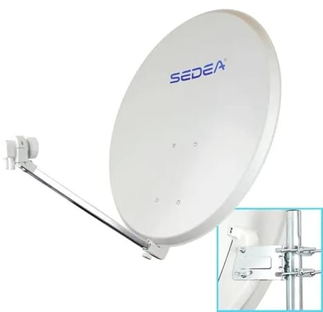 SEDEA Parabole Acier électrozingué Quick 85cm + Lnb à 2 Sorties