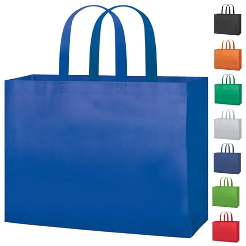 Hole Gadget ® | Stock 20 Shopper Personalizzate Pubblicitarie 32x42 Borse Gadget Aziendali Personalizzate in TNT con Logo, Buste Shopping Bag per Omaggi a Clienti PG145
