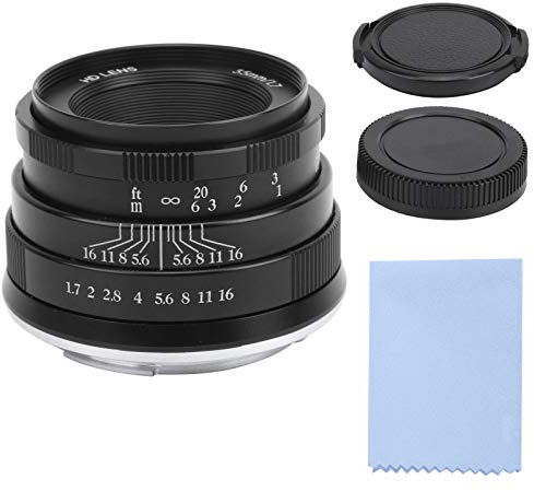 NEWYI Obiettivo Manuale con Messa a Fuoco Fissa per Ritratto Ad Ampia Apertura perM3 / M5 / M6 / M6 II (BLACK)