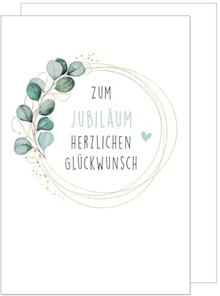 Edition Seidel Premium XXL Maxi Glückwunschkarte zum Jubiläum mit Umschlag Format DIN A4. Jubiläumskarte Ehrentag Grußkarte Billet Mann Frau Feier Firma (A4-J133)
