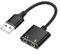 Adaptador USB a Jack 3,5 mm, Tarjeta de Sonido Externa Plug and Play