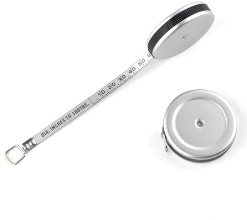 VAXATO 1/4 x 80 Mini Imperial Pi Diameter Circumference Tape Measure, Diameter Measurement Range is up to 25 inches, Use for Measuring Cylindrical Objects(Pipe Tape, Tree Tape)