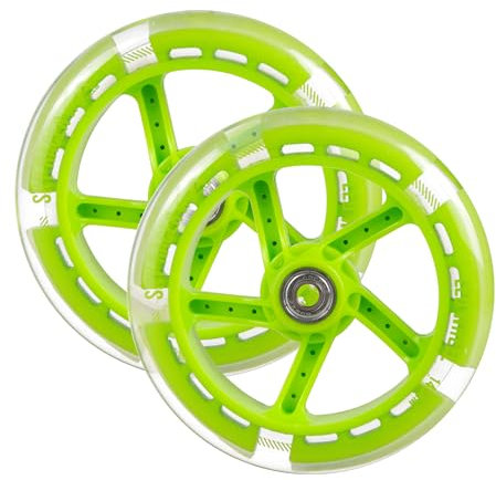 Apollo City Scooter 145mm Ersatzräderset Pro Wheels - ABEC 7 Kugellager, Roller Rad Ersatz-Räder passend für Apollo City-Scooter