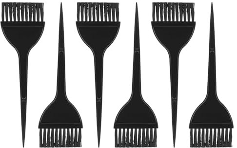 6 Stück Haarfärbepinsel,Friseur Zubehör,Farbpinsel Haare Färbenzubehör,Haarfarbe Pinsel,Friseurbürste für Barbershop Schwarzes,Hairdresser,Hair Salon,Dyeing Accessories,Hairdressing Brush,Kunststoff