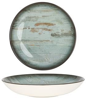 Bonna Platos hondos - Madera - Porcelana - 23 cm (1000cc) - juego de 6