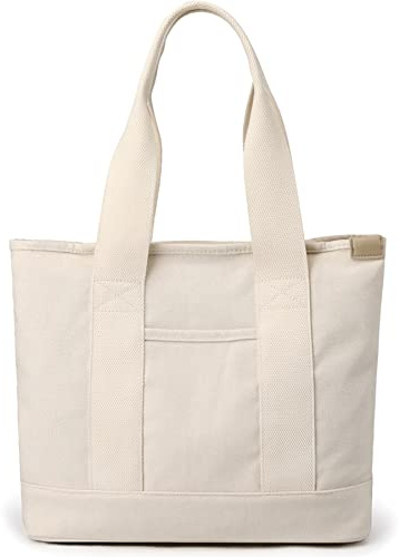 zhongningyifeng Bolso de mano de lona para mujer, estilo informal, con asa superior, gran capacidad, para el trabajo, viajes