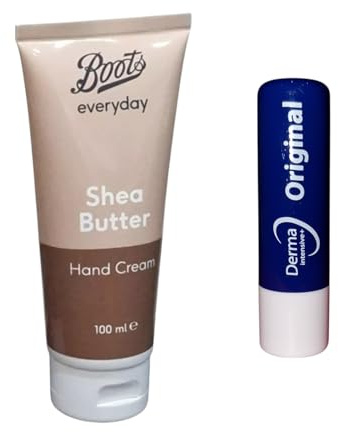 Boots Coconut And Almond Hand And Nail Cream Moisturising And Softening Hands,100mL With Free Orignial Lip Balm