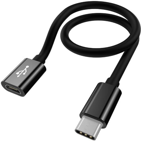 pluX Cavo da USB C a micro USB (micro USB a tipo C) – funziona con fotocamera, videocamera, navigatore satellitare, dashcam, power bank, altoparlante portatile, cellulare, tablet, lettore di eBook