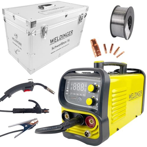 WELDINGER Aktion Fülldraht-Schweißgerät ME 130 mini FLUX mit Schweißbox XL
