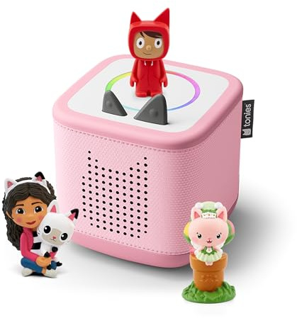 tonies Toniebox 2 Pack Boite à Histoire pour Enfant 1 à 9 Ans, Robuste & Facile à Utiliser, Gabby, Rose