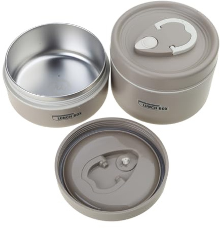 Juego de lonchera apilable para adultos para comidas calientes, de acero inoxidable, con aislamiento