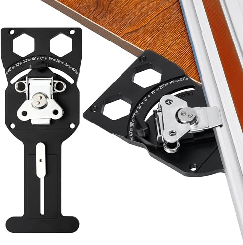 GROBRO7 Track Saw Square Guide - 90-Degree Rail Right Angle with Edge Support, Fast Adjust & Auto-Align for Festool, Makita, Milescraft, Precision Woodworking Tool for Square Cuts & Sheet Ripping