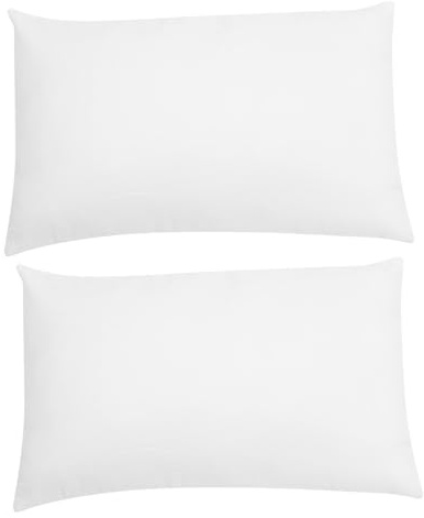 Amosfun 2pezzi Cuscini Da Letto Imbottiti in Cotone Supporto Morbido Per Testa e Collo Cuscini Di Dimensioni Standard Fodera Traspirante Per Dormire Comodo