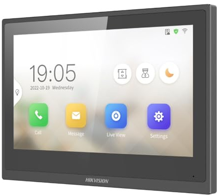Moniteur de Visiophone Hikvision 7'' Écran tactile TFT - DS-KH6351-WTE1(O-STD)