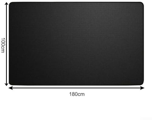 Yhenlovtt Manta ignífuga para barbacoa, resistente al calor, hasta 300 °C, protector de suelo (100 x 120 cm)