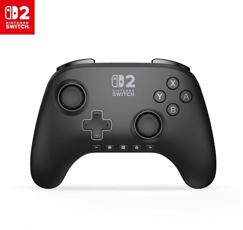 Power A Mando inalámbrico Advantage para Nintendo Switch 2 - NegroCon licencia oficial, efecto Hall, botones asignables, mando pro, Botón C, controles de movimiento