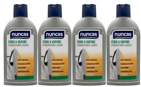 Disincrostante Liquido per Ferri a Vapore, Toglie Velocemente le Incrostazioni di Calcare e Aiuta a Mantenere il Ferro Come Nuovo, 250ml (4 Unità)
