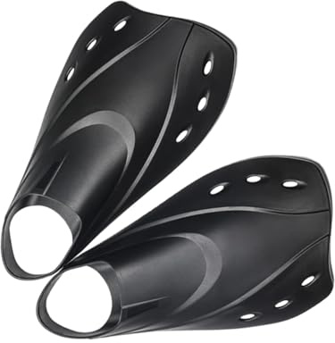 WHAMVOX Verstellbare Schwimmflossen Erwachsene Kurzflossen für Schwimmtraining und Schnorcheln Flexible Fußtasche Langlebig rutschfest für Training Reisen und Wassersport