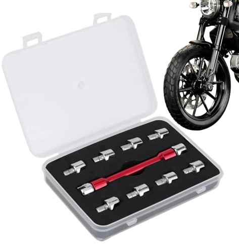 Speichenschlüssel für Motorrad, tragbar, rutschfest, Reparaturwerkzeuge, 5–6,8 mm Motorrad-Speichenschlüssel, für Rad-Truing, Fahrprüfung, Straßenrand, Zuhause, Garage, Werkstatt, Wettbewerb, Fahrer