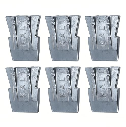 6Pcs Axe & Hammer Handle Replacement Wedges, Heavy-Duty Steel Fastening Wedge Kit for Fixing Loose Tool Handles, Ideal for Axe, Claw Hammer, Sledge, Mauls and Farm Tool Repairs