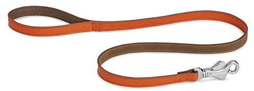 Ruffwear Hundeleine aus Leder, Beständig und wasserabweisend, Alle Hunderassen, Länge: 1,2 m, Breite: 20 mm, Orange (Canyonland Orange), Timberline Leash, 4110-820