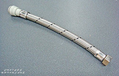 Flexible TAP Connector 15MM Push FIT X 1/2 BSP 300MM Long (Pair of 2 FLEXI'S)