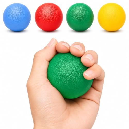 Physioworx Stress Balls for Adults - Grip Strengthener for Hand Therapy | Hand Grip Aid - NHS Prescibed Finger Strengthener used for Arthritis, Brain Injuries and Stroke