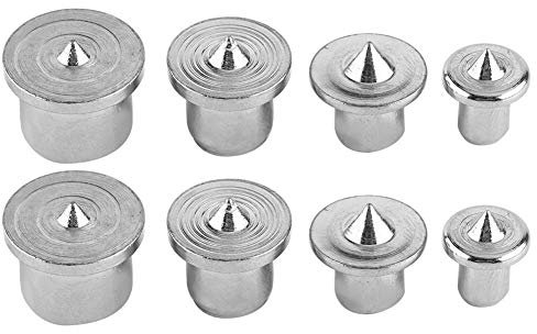 Akozon Herramienta de alineación de la espiga de 8 piezas, centros de clavijas de madera, Marcadores de puntos 6mm 8mm 10mm 13mm(Hollow1#)