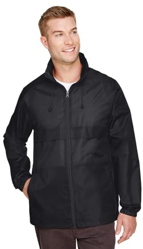 Team 365 Adult Zone Protect Lightweight Jacket, Black, Medium