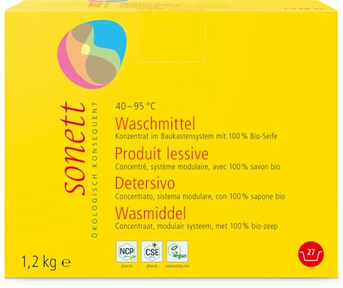 Sonett Bio Waschmittel Pulver Konzentrat 4095C (6 x 1,20 kg)