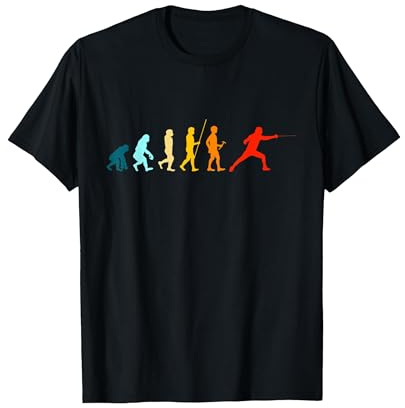 Escrimeur cadeau développement escrime match escrime T-Shirt, Homme, Noir, M