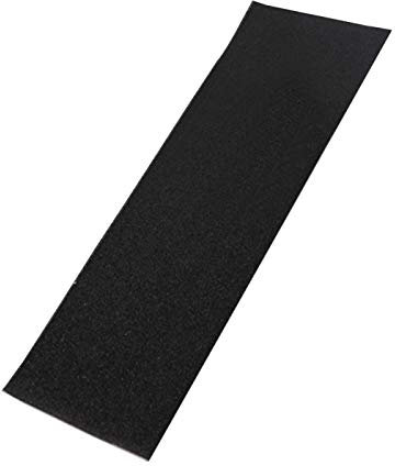 QOTSTEOS Skateboard Griptape Aufkleber, Profi Sandpapier Deck PVC Aufkleber Anti-Rutsch Keine Blasen Perforiertes Schleifpapier Blatt Longboard Griptape für Rollbrett, Treppen, Pedal (Schwarz)