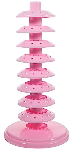 HEMOTON Gâteau Pop Stand 8 Niveaux Sucette Arbre Support Présentoir en Ventouse Gâteau Pop Séchage Stand pour Les Fêtes d'anniversaire De Mariage