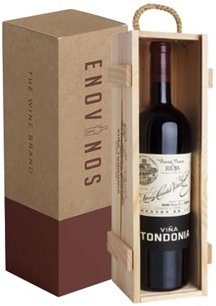Estuche de Madera Vino Viña Tondonia Tinto Reserva Magnum - Botella Vino Tinto La Rioja x 150 cl - Mejor Selección ENOVINOS
