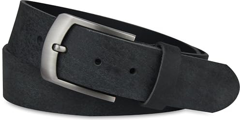 Frentree Ledergürtel aus echtem Büffelleder, MADE IN GERMANY, Gürtel für Damen und Herren, 3,8 cm breit, Braun