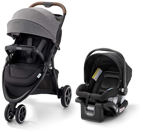 Graco® Outpace LX All-Terrain Travel System - Includes SnugRide Lite Infant Car Seat, Briggs, High-Performance Stroller/Car Seat Combo, Practical & Durable