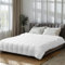 JEMIDI Edredon Cama 220 cm - Edredon Nordico Cama 220 x 200 cm - Relleno Nordico de Poliéster - Edredón Invierno Cama 220 cm - Lavable en Lavadora - Blanco
