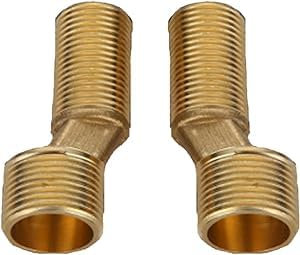 Duscharmatur Adapter, Verstellbare Schwenkarm VerläNgerungsarm Lange wasserhahnanschlüsse Adapter 3/4 Zoll Auf 1/2 Zoll Messing