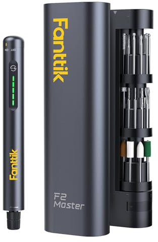 Fanttik F2 Master Mini Kit di utensili rotanti senza fili 35 accessori, motore NeoPulse silenzioso a 5 velocità per levigatura, lucidatura, foratura, intaglio e fai da te con stampante 3D