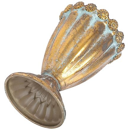 Alipis 1pieza De Hierro Vintage para Decoración De Interiores Jarrón De Flores Simuladas para Secos y Decoración del Color Dorado