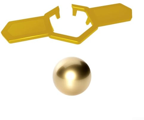 Boule de refroidissement réutilisable en acier inoxydable pour café, thé, whisky, cocktail, bourbon, whisky avec support, outil de réfrigération qui ne dilue pas les boissons (or + 38 mm doré)