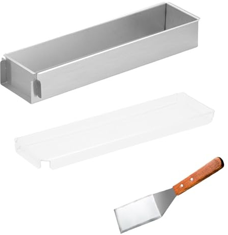 JJIAGOLD Molde de aluminio para tartas de Tiramisu, molde rectangular para tartas y pasteles, apto para bodas y cumpleaños