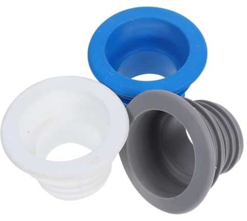 GETAJGHSD 3pcs Silicone Drain Seal Ring Bath Plug Odor Drain Stopper Pipes Cover for Kitchen Sink Gasket for Washing Machine Hose Backflow Prevention