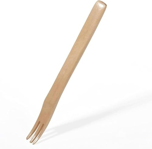 GUOXU Dessert Forks Small Dinner Forks Wooden Coffee Cake Desserts Fruit Ice Cream Convenient Forks Simple Kitchen Accessories Dinner Forks